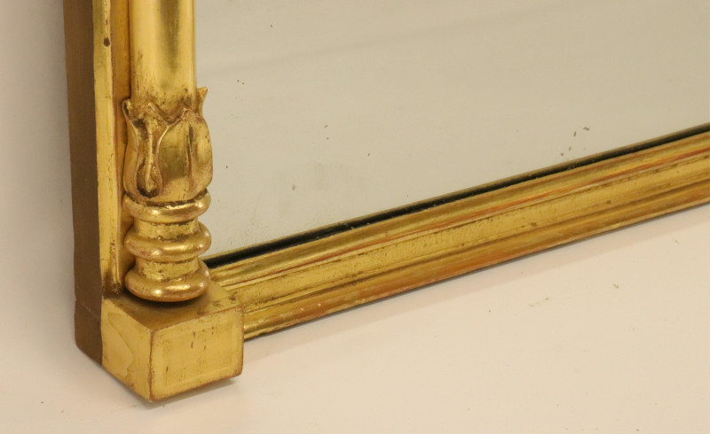 Image 4 of lot 19th C. Giltwood Eglomise Mirror