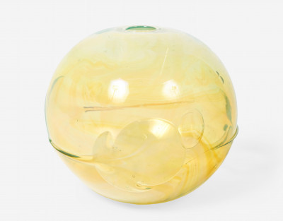 Image for Lot Paedra Bramhall - Glass Orb in Yellow