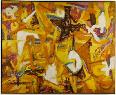 Image for Lot Francis A. Jennings - Yellow Abstract