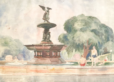 Image for Lot Otto Rothenburgh - Fountain Central Park