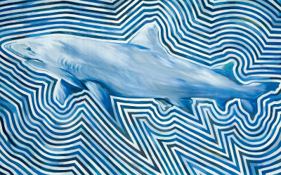 Title Lowell Nesbitt - Electric Shark / Artist