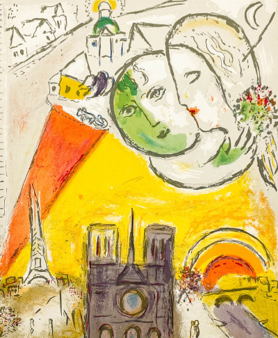 Title Marc Chagall - Le Dimanche (On Sundays) from Derrière le Miroir / Artist