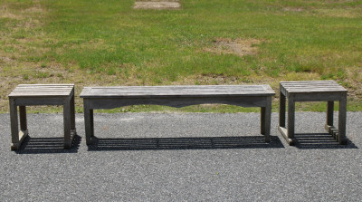 Image for Lot Smith  Hawken Bench  2 Small Benches