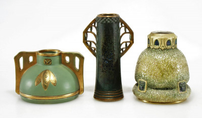 Image for Lot 2 Austrian Secessionist Ceramic Vases