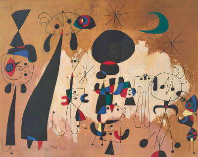 Title after Joan Miró - Femme, Lune, Etoile / Artist