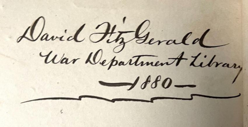 Image 1 of lot 1880 War Dept. Library Catalog signed by Librarian