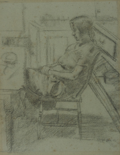 Clara Klinghoffer - Untitled (Seated woman)