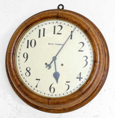 Image for Lot Seth Thomas Round Wall Clock