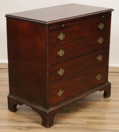 Image for Lot George III Mahogany Bachelor's Chest 18th C