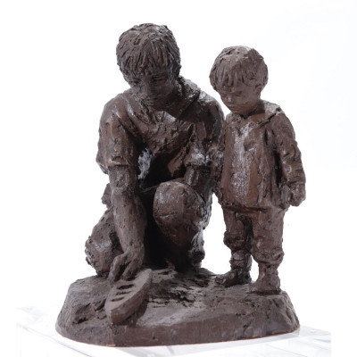 Image for Lot Kari Juva - Father & Son Sculpture