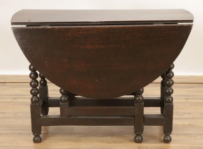 Image for Lot English Provincial Oak Dropleaf Table 18th C
