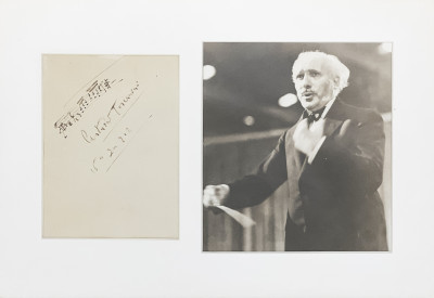 Image for Lot Toscanini Signed Musical Quotation