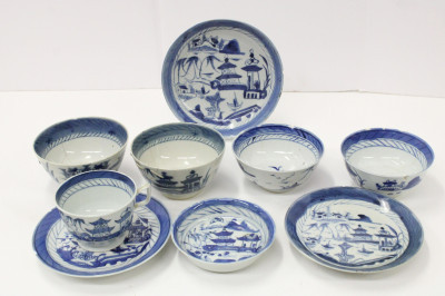 Image for Lot Grouping of Willow Pattern Export Porcelain