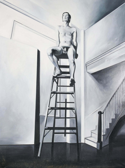 Lowell Nesbitt - Nude on Ladder