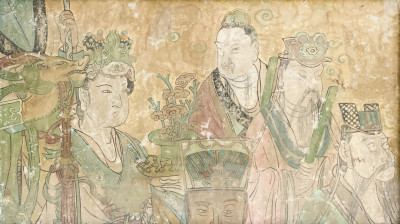 Image for Lot Chinese Fresco Panel Fragment