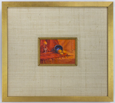 Image 1 of lot Gustav Blache III - Two matched still lives (oranges) (2004)