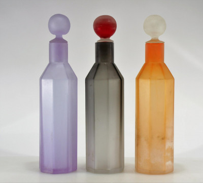 Image for Lot Cendese - Frosted Glass Decanters