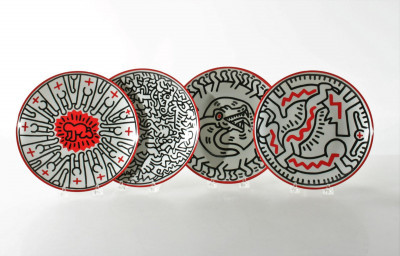 Image for Lot Keith Haring - Set of Four Plates