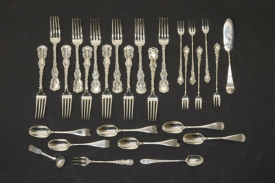Image for Lot Sterling Silver Flatware  Whiting  Bigelow