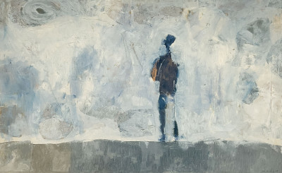 Title Unknown Artist - Figure in Blue / Artist