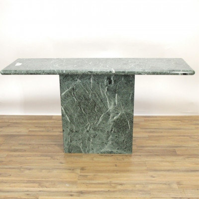 Image for Lot Modern Green Marble Console