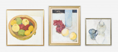 Betsy Podlach - Three (3) Still Life Paintings