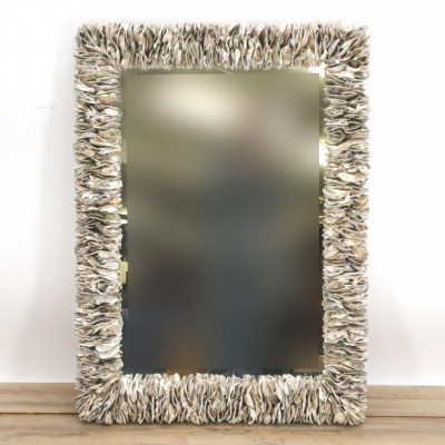 Image for Lot Laminated Oyster Shell Mirror