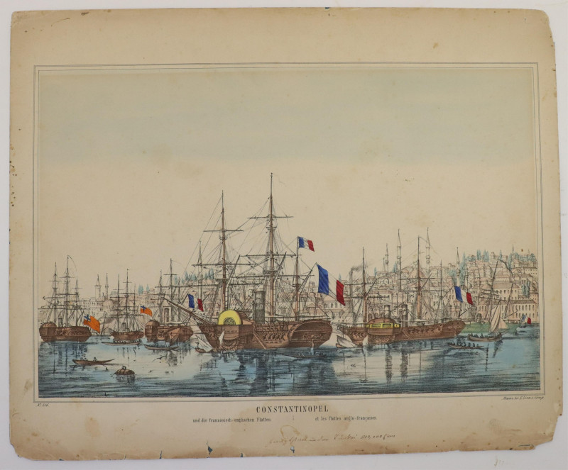 Image 3 of lot 18th19th C Botanical and Nautical prints