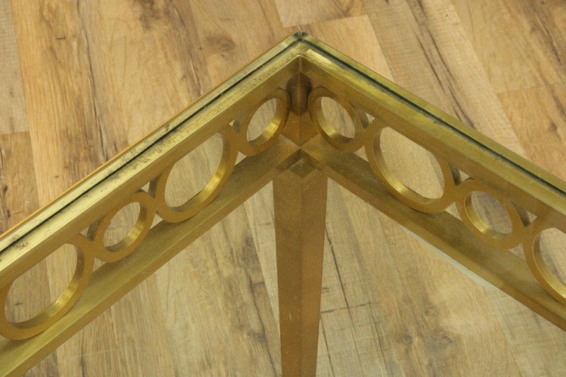 NeoClassical Style Brass Coffee Table