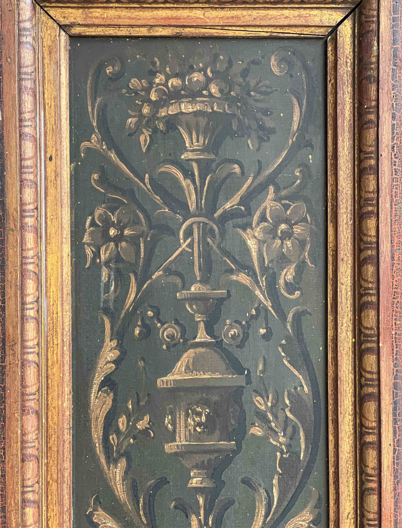 Pair of Italian Neoclassical Painted Panels