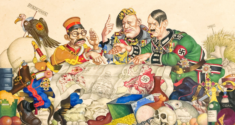 Arthur Szyk - Map of The New Order