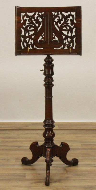 Image for Lot Victorian Mahogany Music Stand 19th C