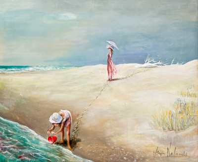 Image for Lot Unknown Artist - Day at the Beach