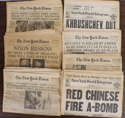 Vintage 1960's  American Newspapers