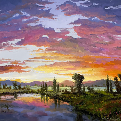 Image for Lot Thomas A. DeDecker  - Peaceful Sunset