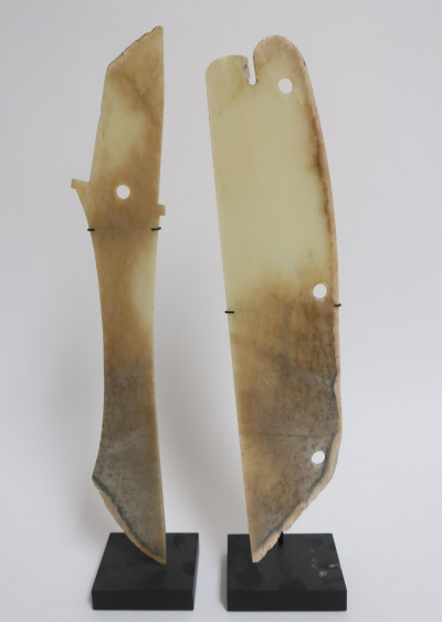 Image for Lot Two Archaic Style Jade Adz Blades