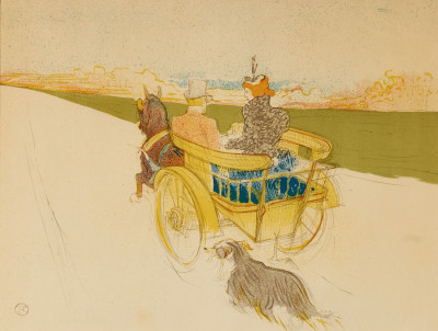 after Henri de Toulouse-Lautrec - La Charrette Anglaise