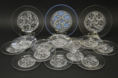 Image for Lot 15 Lalique Marienthal Glass Plates