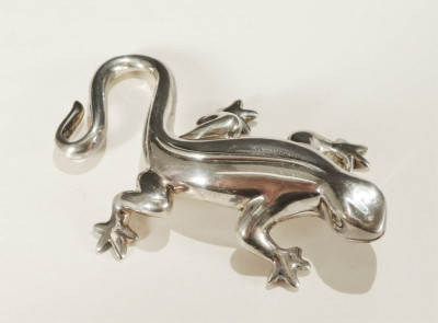 Image for Lot Tiffany & Co Sterling Silver Lizard