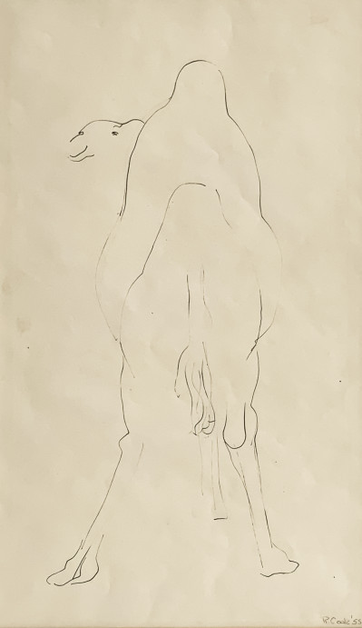 Title Robert Howard Cook - Untitled (Study of a Camel) / Artist