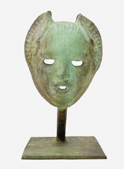 Image for Lot Bronze Mask of Mercury