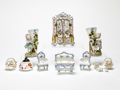 Image for Lot Assortment of English and Continental Porcelain, 13 Pcs.