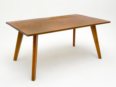 Image for Lot Scott Jordan Wood Table and Venus Chair