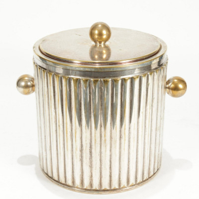 Image 3 of lot 3 Silverplate Ice Buckets & Tray, Scully & Scully