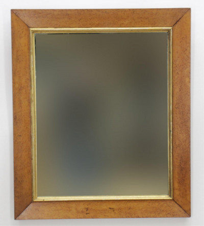 Image for Lot Birdseye Maple Framed Mirror