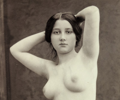 Image for Lot Unknown Photographer - Nude Study with Arms Raised