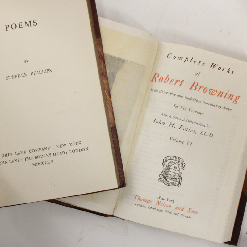 Image 6 of lot 13 Leatherbound Volumes Poetry