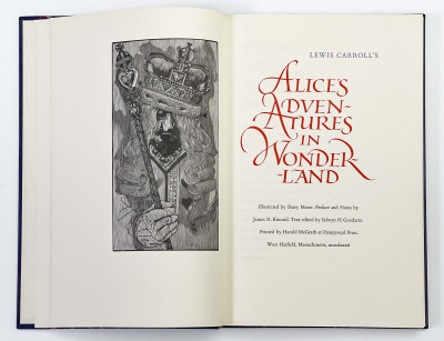 Image for Lot Barry Moser, Pennyroyal Press, Alice&apos;s Adventures in Wonderland
