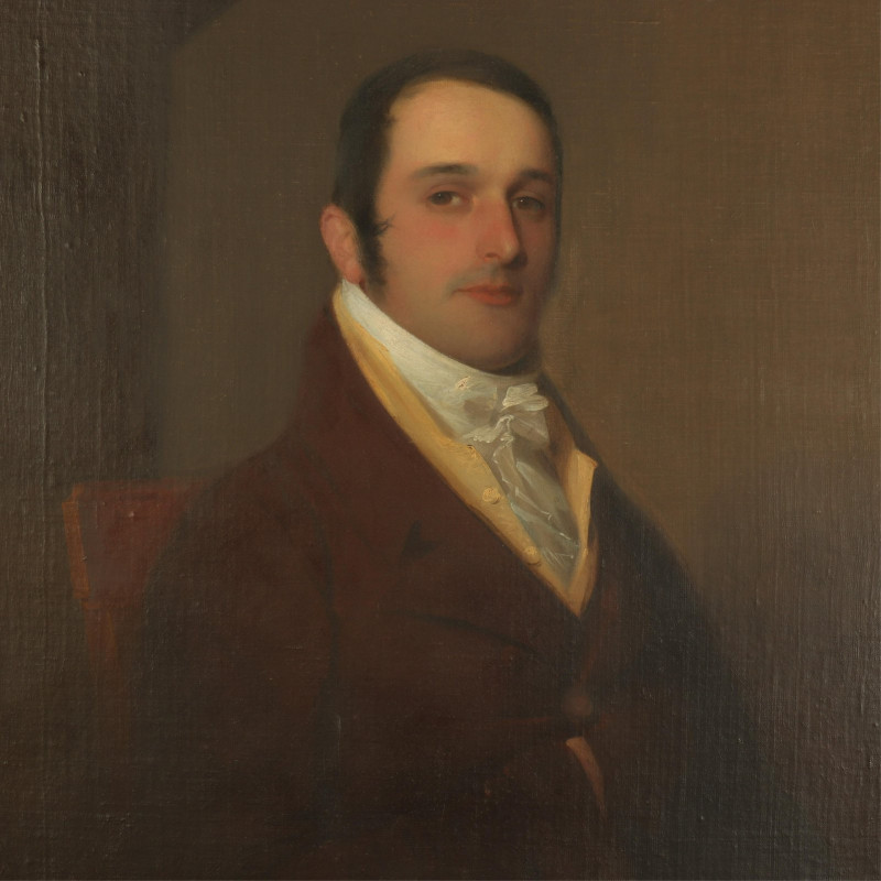 Image 1 of lot 19C Large Portrait of a Gentleman,Attrib. J.Neagle