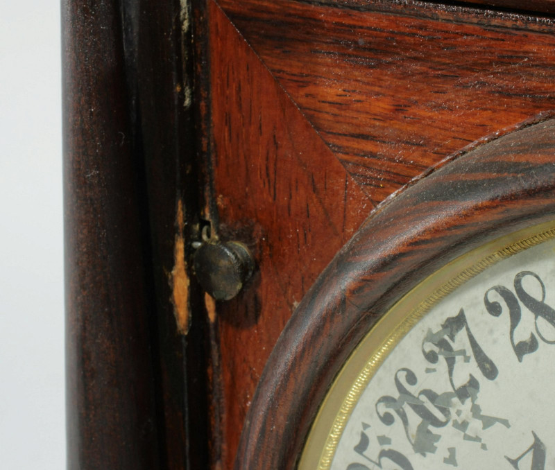 Image 9 of lot 19th C. Welch Spring & Co Shelf Clock